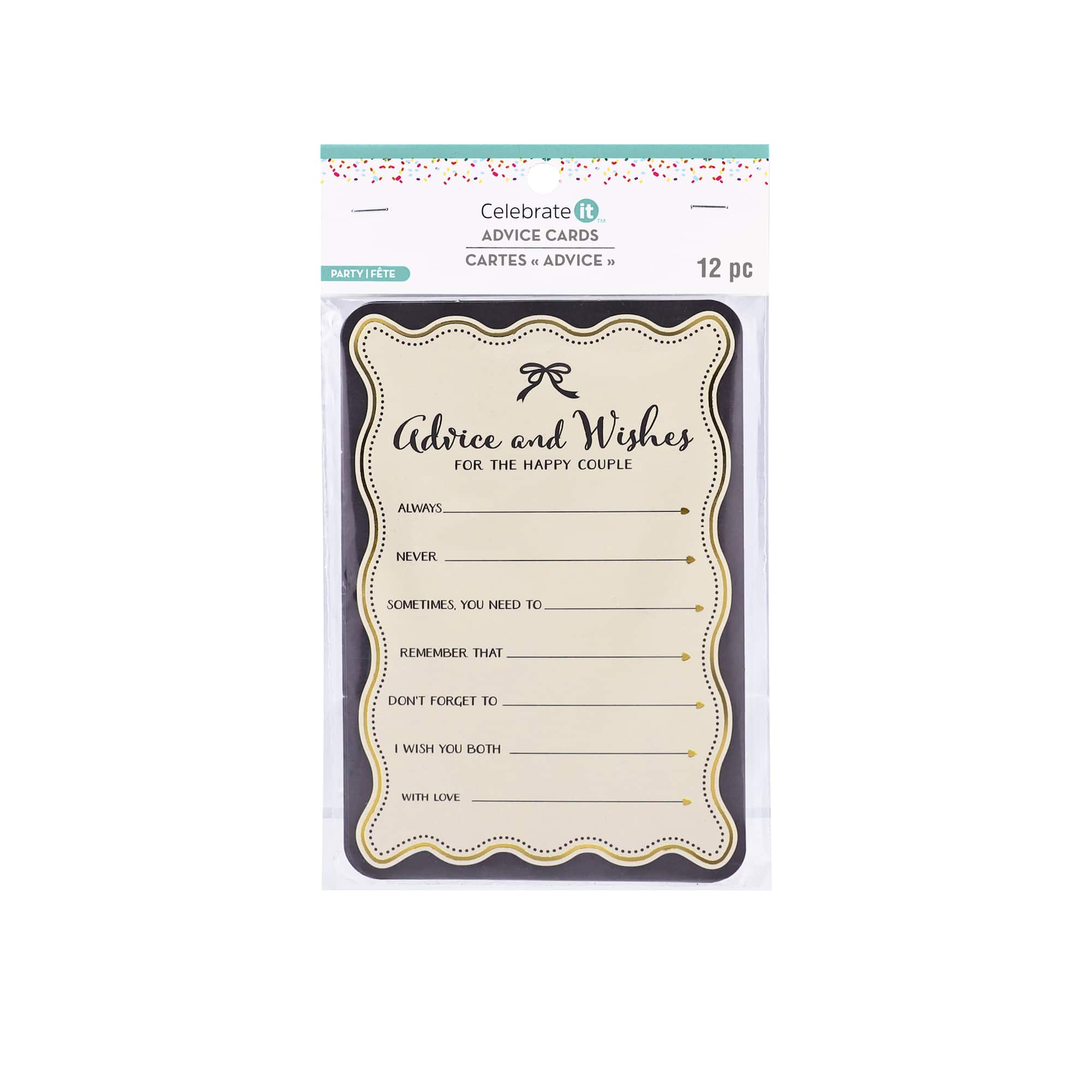 Wedding Advice Cards, 12ct. by Celebrate It™